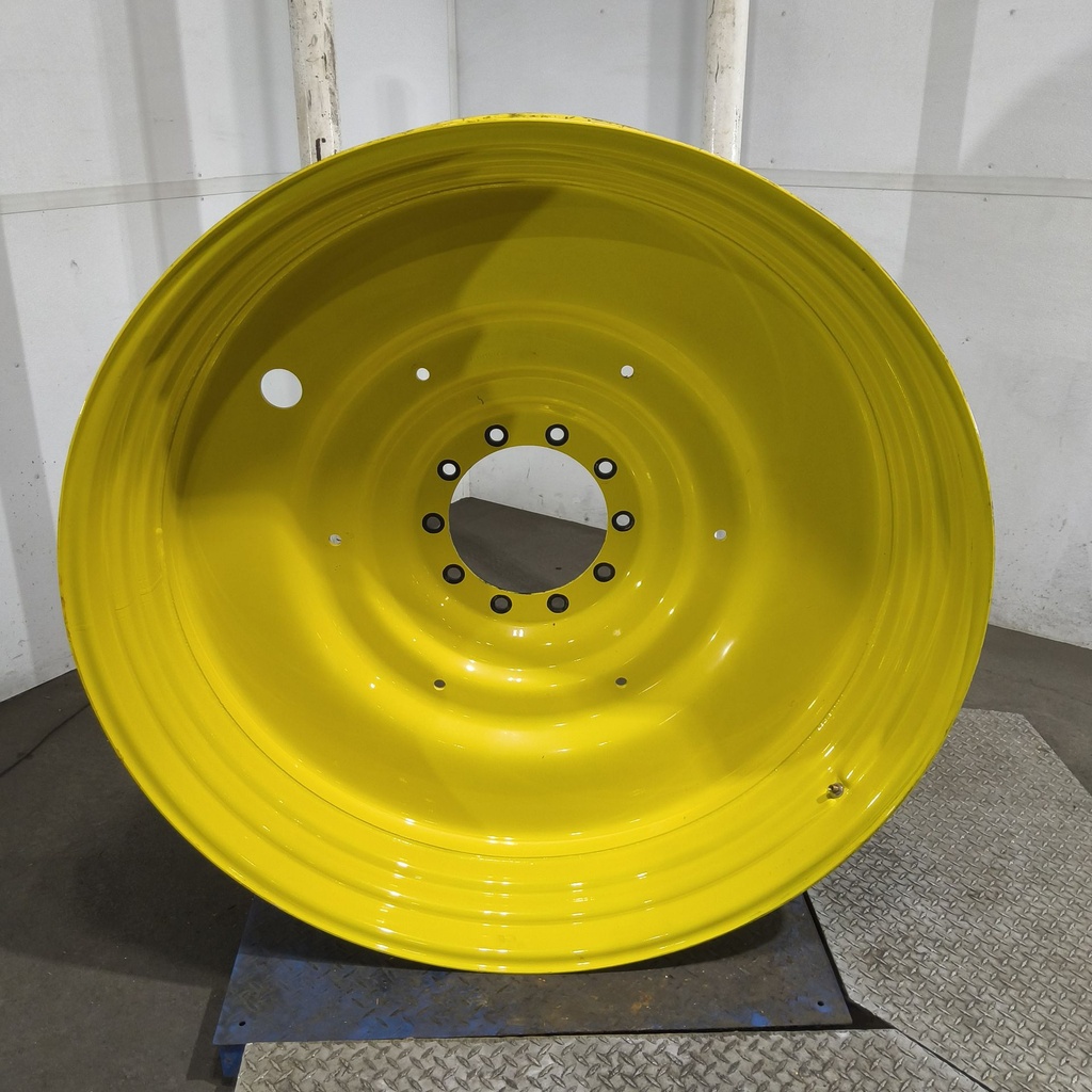 15"W x 50"D, John Deere Yellow 10-Hole Formed Plate , -6.62" Offset
