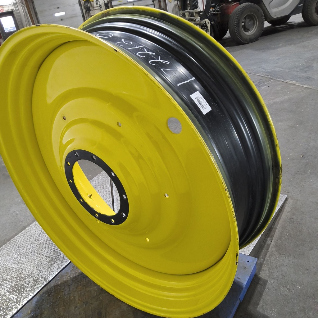 15"W x 50"D, John Deere Yellow 10-Hole Formed Plate , -6.62" Offset