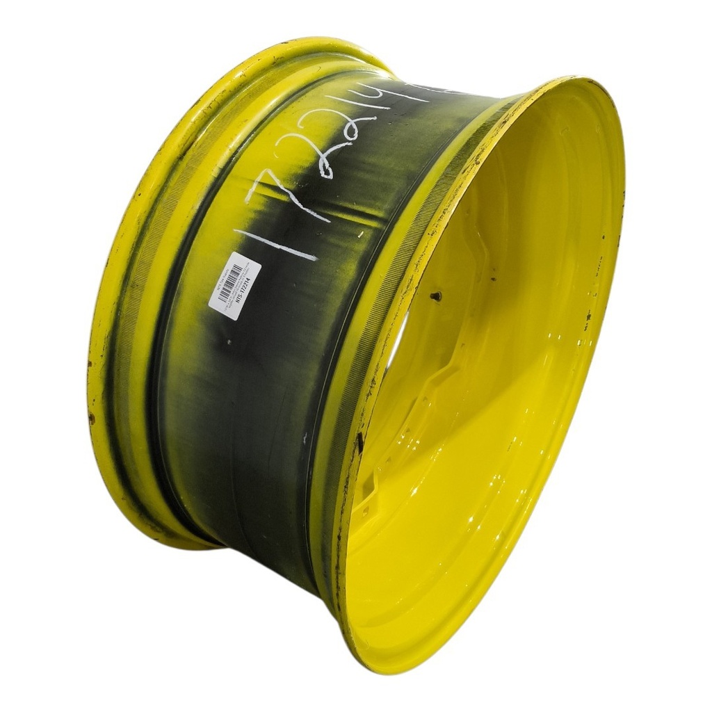 15"W x 34"D, John Deere Yellow 12-Hole Waffle Wheel (Groups of 3 bolts)