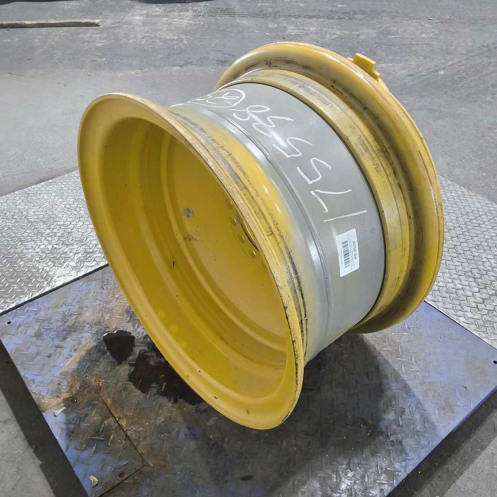 17"W x 25"D, Cat Yellow 16-Hole 3 Piece Formed Plate , 0.69" Offset