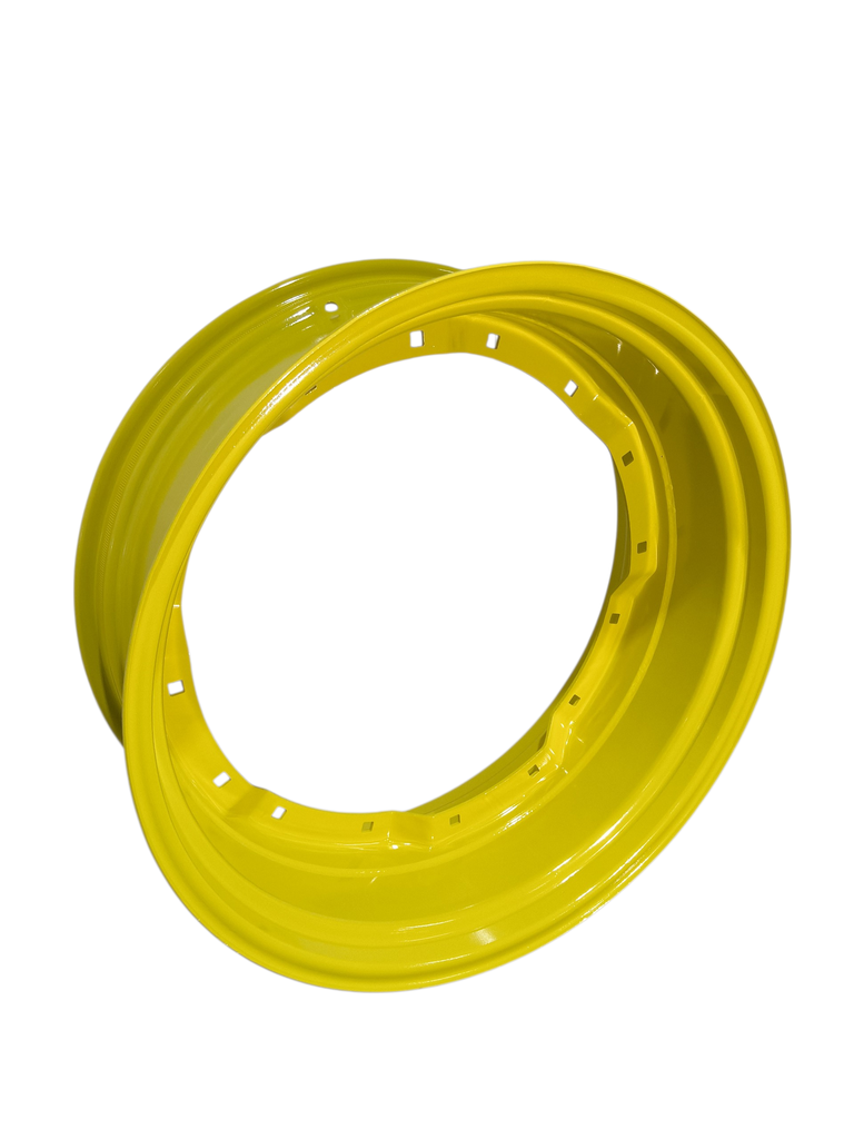 13"W x 34"D, John Deere Yellow 8-Hole Waffle Wheel (Groups of 2 Bolts)