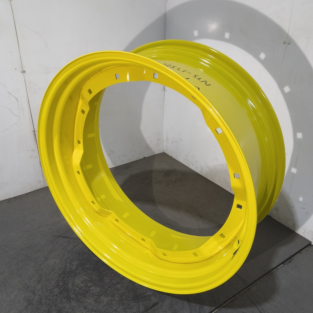 13"W x 34"D, John Deere Yellow 8-Hole Waffle Wheel (Groups of 2 Bolts)