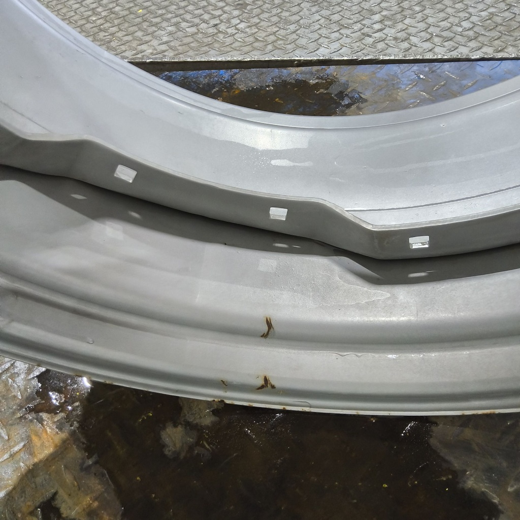 15"W x 34"D, Case IH Silver Mist 8-Hole Waffle Wheel (Groups of 2 Bolts)