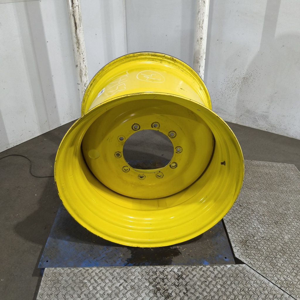27"W x 32"D, John Deere Yellow 10-Hole Formed Plate , 2.81" Offset