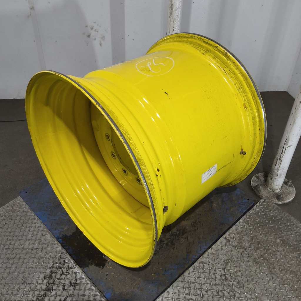 27"W x 32"D, John Deere Yellow 10-Hole Formed Plate , 2.81" Offset