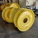 13"W x 46"D, John Deere Yellow 12-Hole Bubble Disc Sprayer , 2" Offset