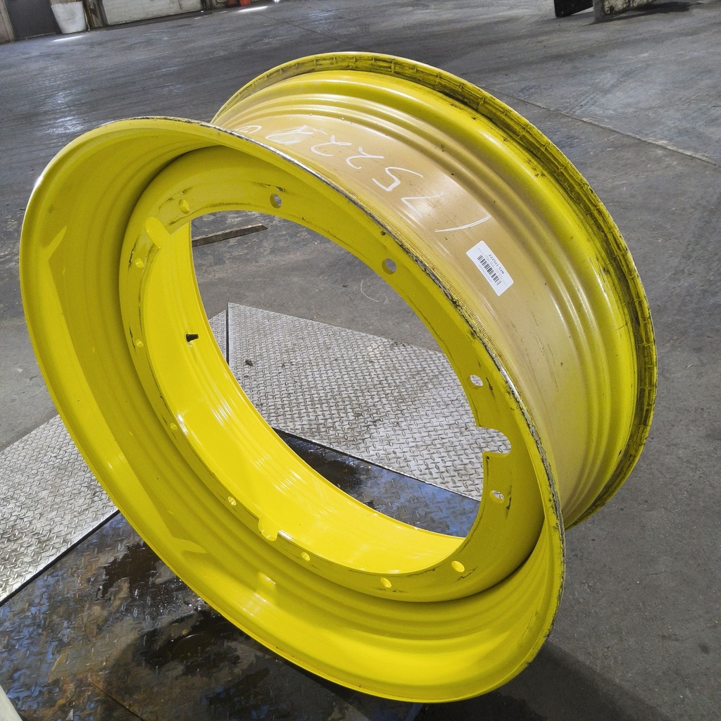 16"W x 42"D, John Deere Yellow 12-Hole Stub Disc , -3.38" Offset