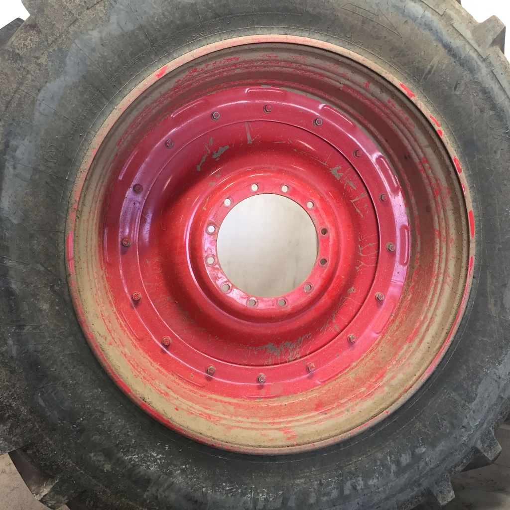 480/95R50 Michelin AgriBib R-1W on Fendt/Agco Red 12-Hole Stub Disc 70%