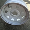 5"W x 15"D, New Holland White 5-Hole Stamped Plate