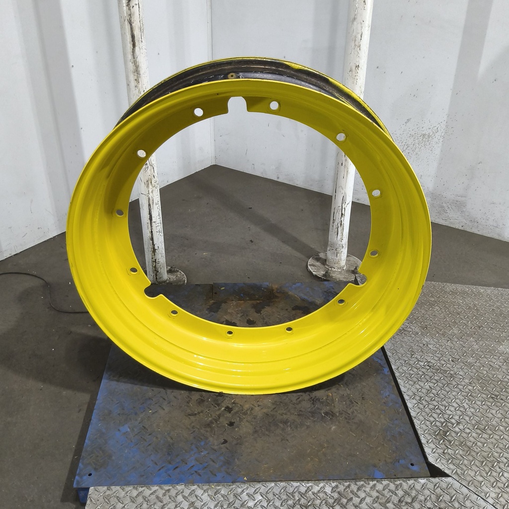 10"W x 38"D, John Deere Yellow 12-Hole Stub Disc , 1.88" Offset