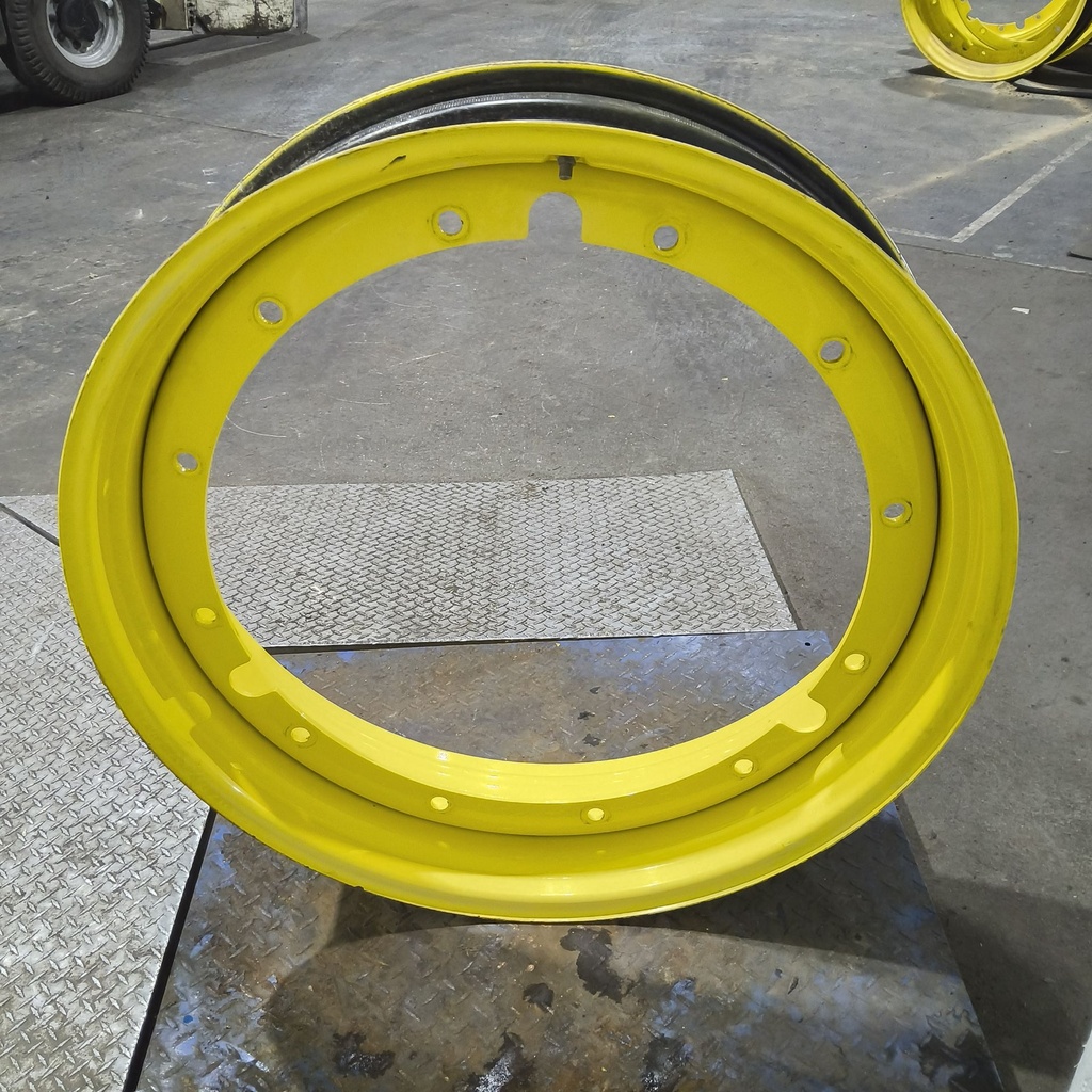 10"W x 38"D, John Deere Yellow 12-Hole Stub Disc , 1.88" Offset