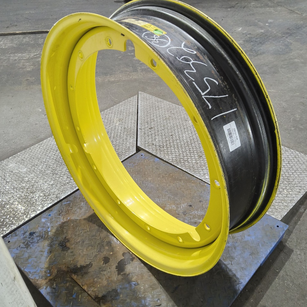 10"W x 38"D, John Deere Yellow 12-Hole Stub Disc , 1.88" Offset
