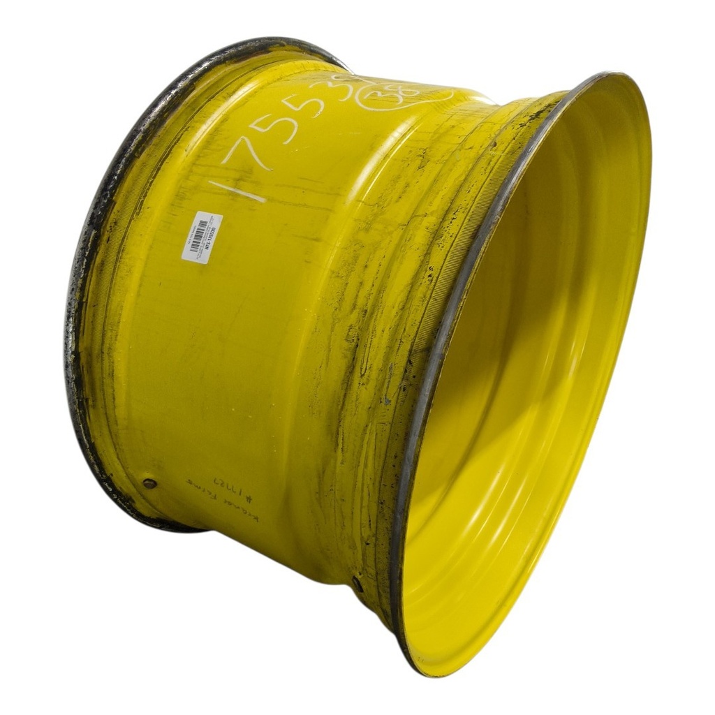 23"W x 38"D, John Deere Yellow 16-Hole Straddle Dual - Outside Dual , -23.12" Offset