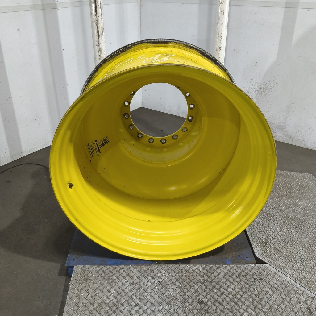 23"W x 38"D, John Deere Yellow 16-Hole Straddle Dual - Outside Dual , -23.12" Offset