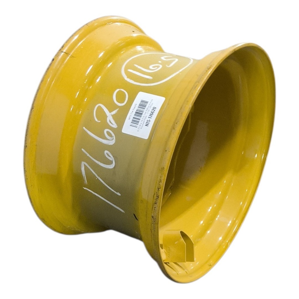 9.75"W x 16.5"D, Cat Yellow 8-Hole Formed Plate , -2.56" Offset