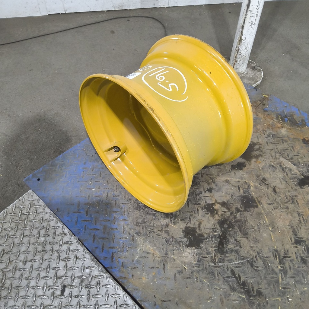 9.75"W x 16.5"D, Cat Yellow 8-Hole Formed Plate , -2.56" Offset