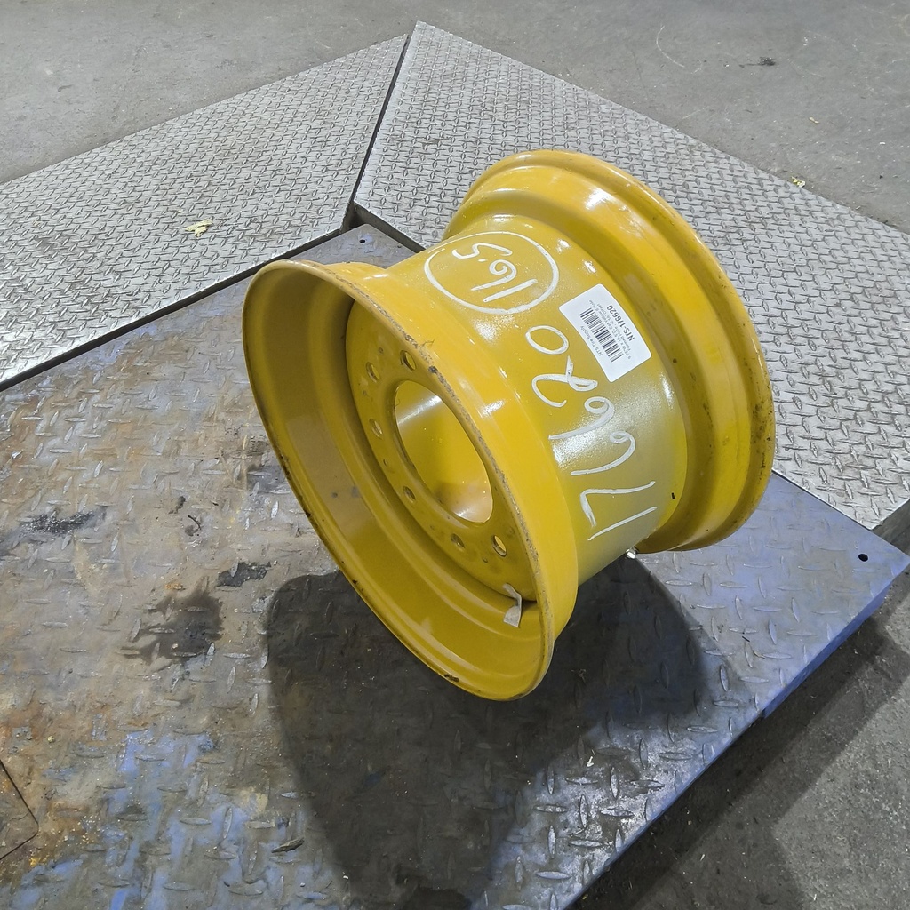 9.75"W x 16.5"D, Cat Yellow 8-Hole Formed Plate , -2.56" Offset