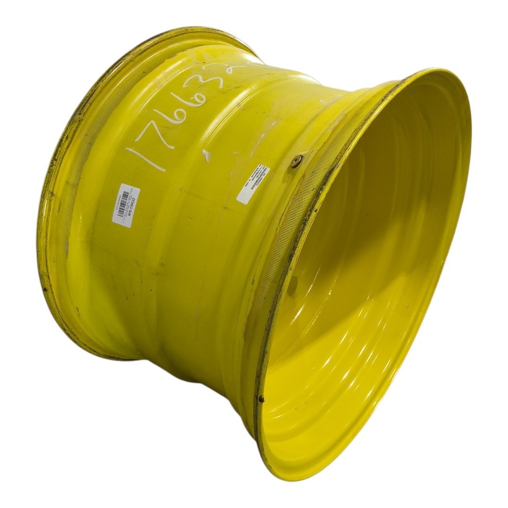 21"W x 32"D, John Deere Yellow 10-Hole Formed Plate , -3" Offset