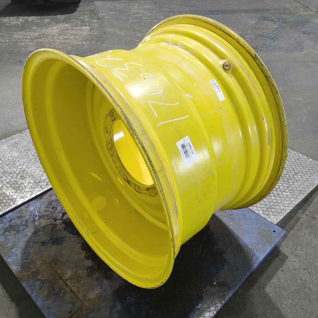 21"W x 32"D, John Deere Yellow 10-Hole Formed Plate , -3" Offset