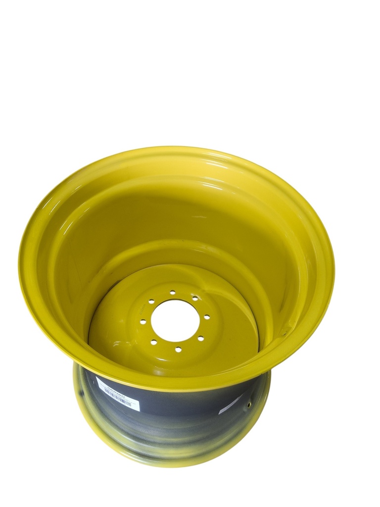 25"W x 26"D, John Deere Yellow 8-Hole Formed Plate , -2.5" Offset