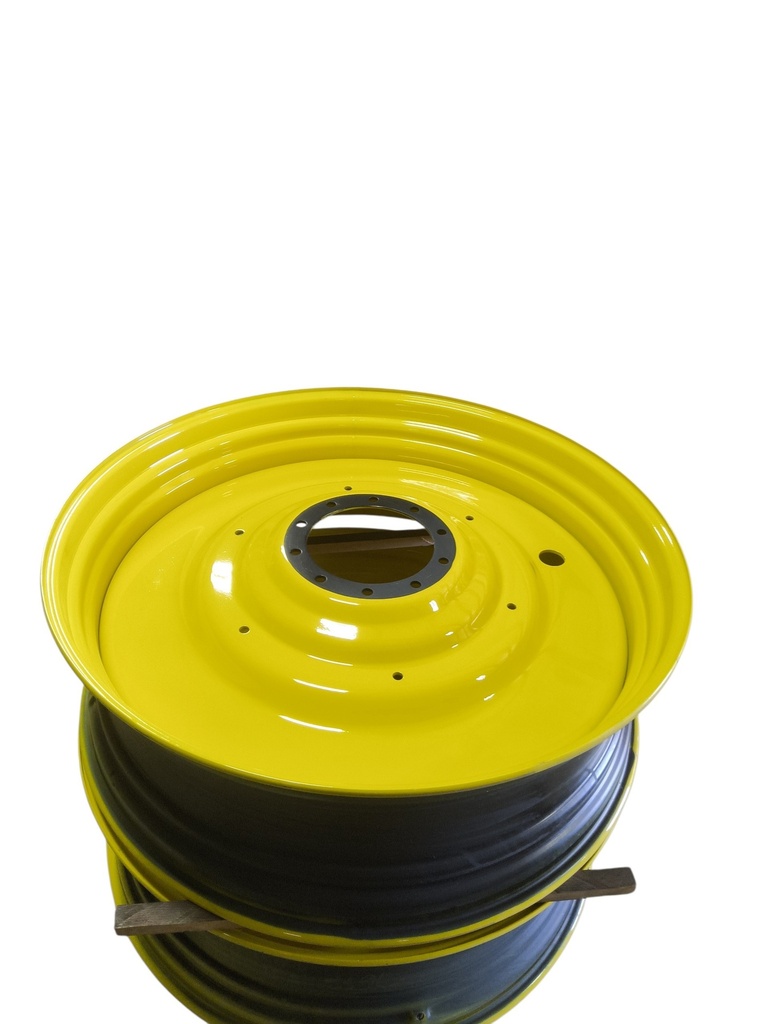 16"W x 50"D, John Deere Yellow 10-Hole Formed Plate , -6.81" Offset