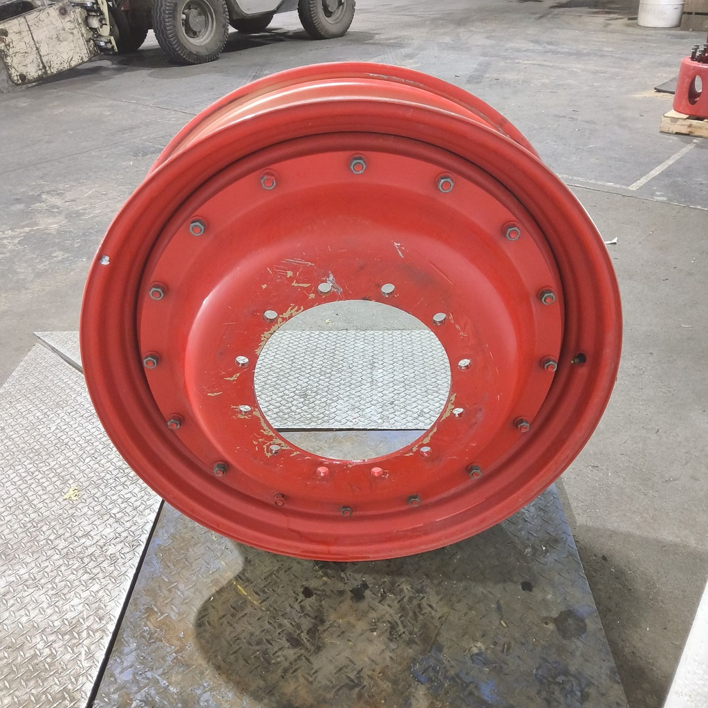 11"W x 38"D, Fendt/Agco Red 16-Hole Stub Disc