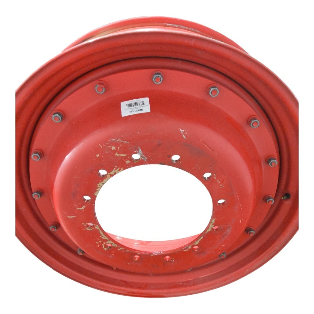 12-Hole Stub Disc Center for 38" Rim, Fendt/Agco Red
