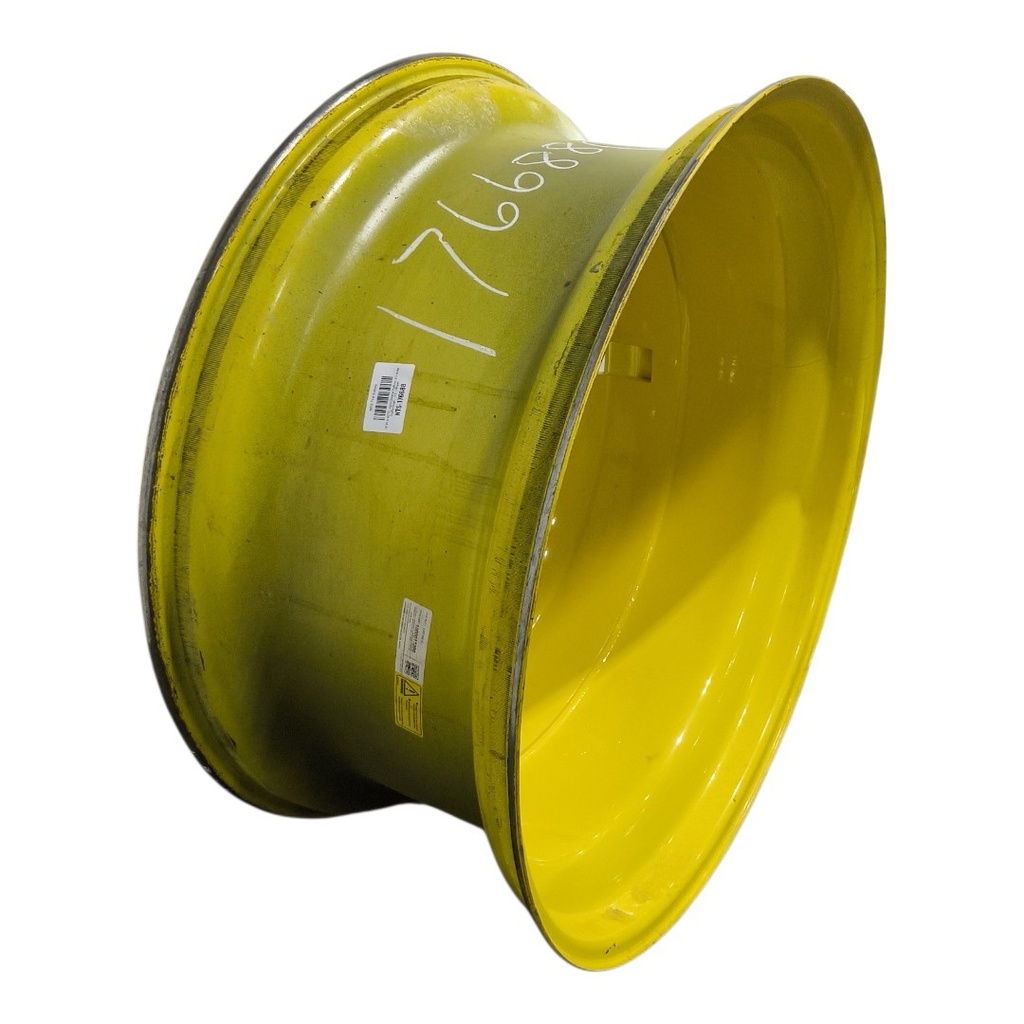 18"W x 42"D, John Deere Yellow 20-Hole Dolly Dual , -15" Offset