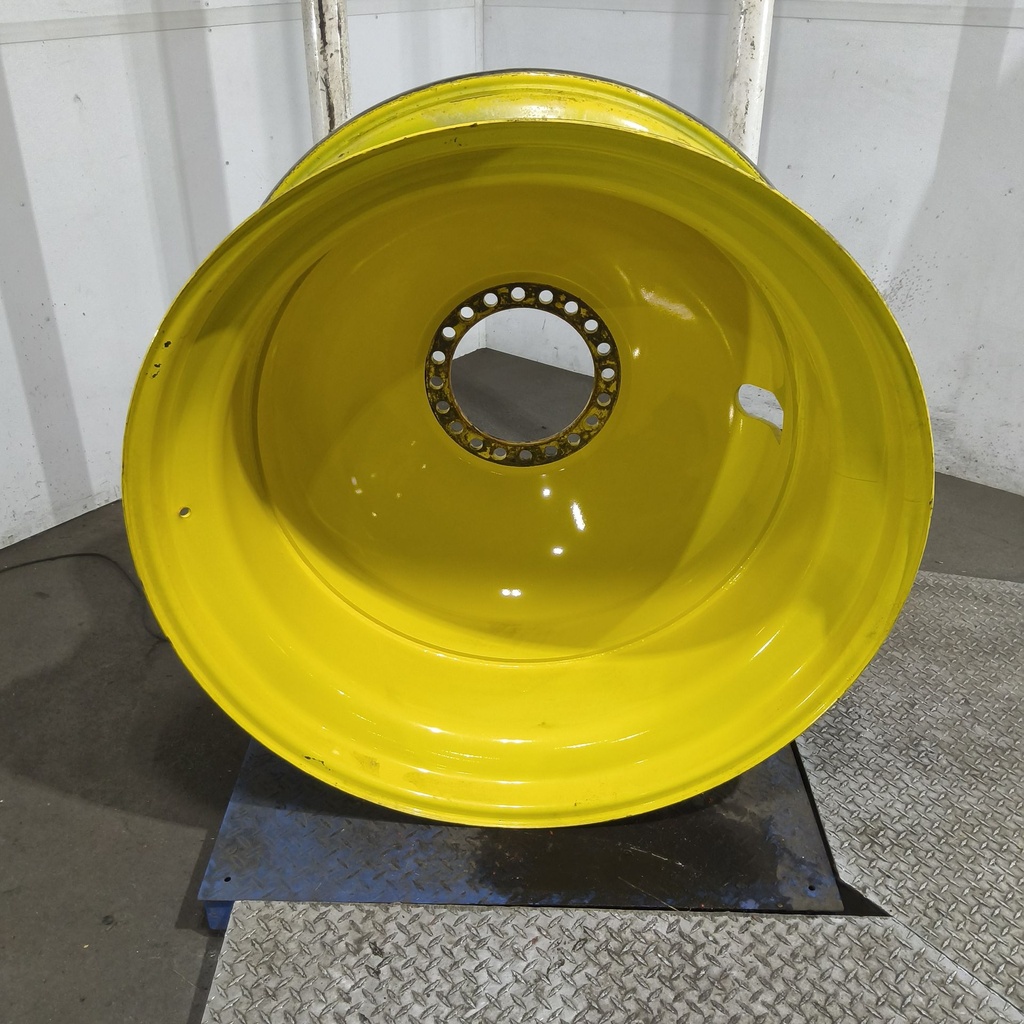 18"W x 42"D, John Deere Yellow 20-Hole Dolly Dual , -15" Offset