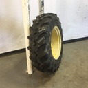 340/85R24 Firestone Radial All Traction DT R-1W on John Deere Yellow 8-Hole Rim with Clamp/U-Clamp (groups of 2 bolts) 65%