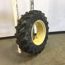 340/85R24 Firestone Radial All Traction DT R-1W on John Deere Yellow 8-Hole Rim with Clamp/U-Clamp (groups of 2 bolts) 65%