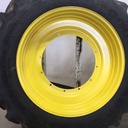 480/80R50 Goodyear Farm DT800 Super Traction R-1W on John Deere Yellow 12-Hole Stub Disc 99%