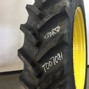 480/80R50 Goodyear Farm DT800 Super Traction R-1W on John Deere Yellow 12-Hole Stub Disc 99%