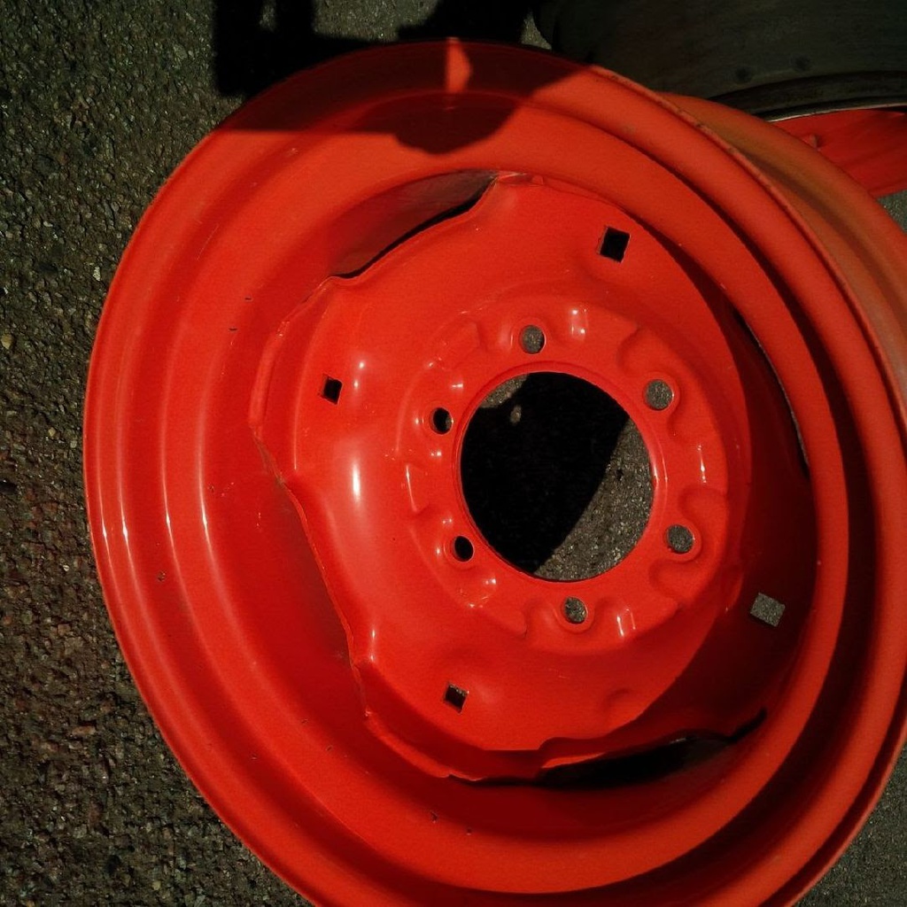 7"W x 15"D, Kubota Orange 6-Hole Implement