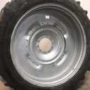 12"W x 54"D Waffle Wheel (Groups of 3 bolts) Rim with 10-Hole Center, Case IH Silver Mist