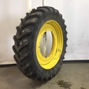 480/80R50 Michelin AgriBib R-1W on John Deere Yellow 12-Hole Stub Disc 65%