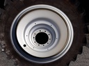 480/80R50 Michelin AgriBib R-1W on Case IH Silver Mist 10-Hole Formed Plate W/Weight Holes 85%