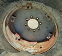 8-Hole Rim with Clamp/U-Clamp Center for 24" Rim, Case IH Silver Mist