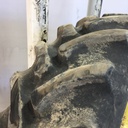 480/70R34 Firestone Radial 9000 R-1W on John Deere Yellow 10-Hole Waffle Wheel (Groups of 3 bolts) 85%