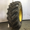 IF 710/75R42 Michelin Axiobib R-1W on John Deere Yellow 12-Hole Stub Disc 55%