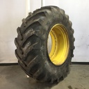 IF 710/75R42 Michelin Axiobib R-1W on John Deere Yellow 12-Hole Stub Disc 55%