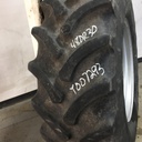 480/70R30 Firestone Radial All Traction DT R-1W on Case IH Silver Mist 10-Hole Formed Plate W/Weight Holes 80%