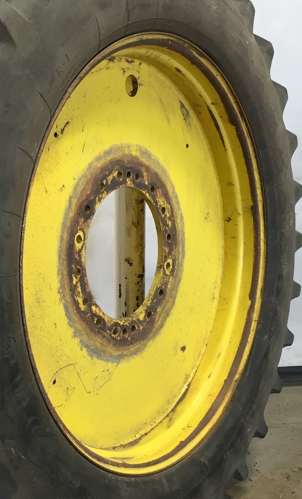 13"W x 46"D, John Deere Yellow 16-Hole Flat Plate