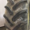 710/70R42 Firestone Radial All Traction DT R-1W on John Deere Yellow 10-Hole Formed Plate W/Weight Holes 40%