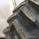 18.4/-34 Firestone Super All Traction 23 R-1 on John Deere Yellow 8-Hole Rim with Clamp/U-Clamp (groups of 2 bolts) 95%