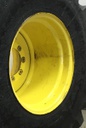 25"W x 26"D, John Deere Yellow 8-Hole Formed Plate