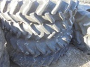 290/90R38 Titan Farm TT49V Radial R-1W on New Holland White/Case IH Silver Mist 8-Hole Waffle Wheel (Groups of 3 bolts) 70%
