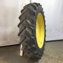 480/80R50 Titan Farm AG49M Radial R-1W on John Deere Yellow 10-Hole Formed Plate W/Weight Holes 55%