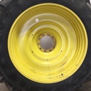 480/80R50 Titan Farm AG49M Radial R-1W on John Deere Yellow 10-Hole Formed Plate W/Weight Holes 55%