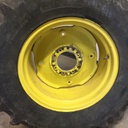 12"W x 24"D, John Deere Yellow 8-Hole Formed Plate W/Weight Holes